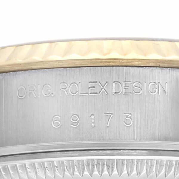 Rolex Datejust Steel Yellow Gold Diamond Ladies Watch 69173 Box Papers - Image 6