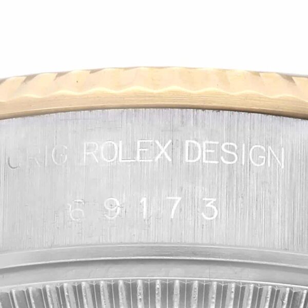 Rolex Datejust Steel Yellow Gold Diamond Ladies Watch 69173 Box Papers - Image 7
