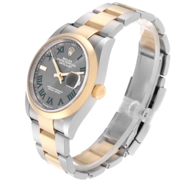 Rolex Datejust Steel Yellow Gold Wimbledon Dial Mens Watch 126203 Box Card - Image 4