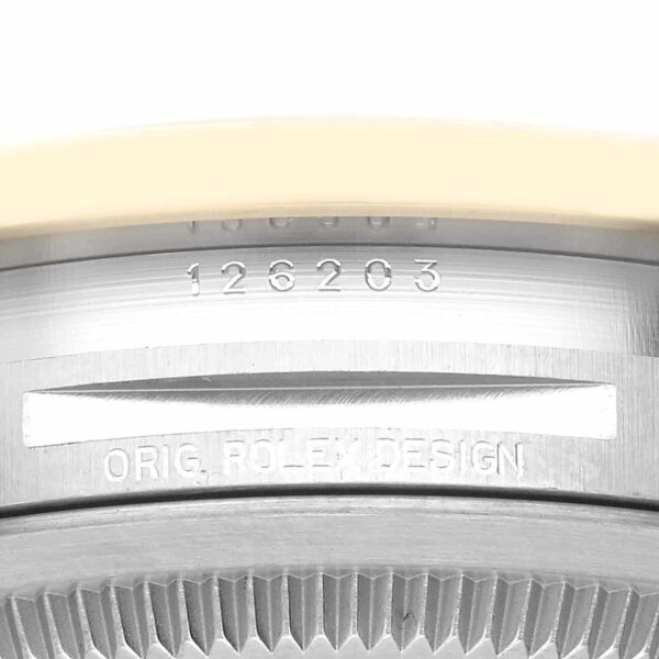 Rolex Datejust Steel Yellow Gold Wimbledon Dial Mens Watch 126203 Box Card - Image 7