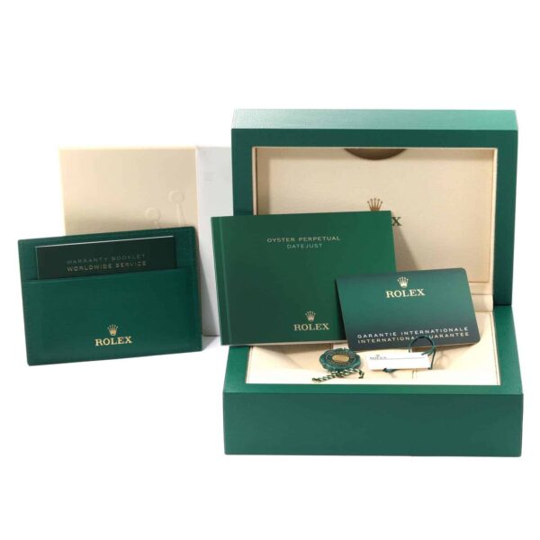 Rolex Datejust Steel Yellow Gold Wimbledon Dial Mens Watch 126203 Box Card - Image 12
