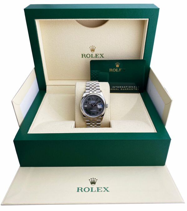 Rolex Datejust Wimbledon 126200 Mens Watch Box Papers - Image 2