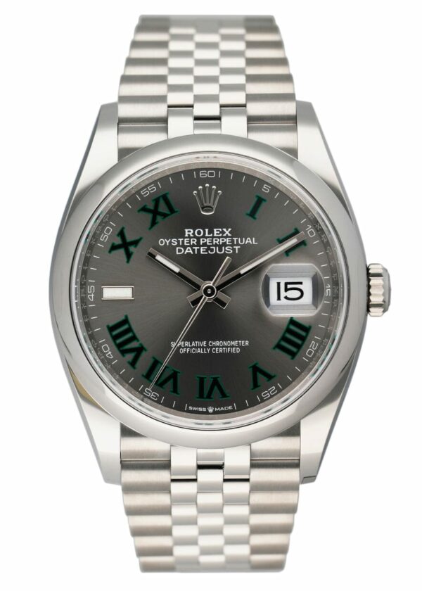 Rolex Datejust Wimbledon 126200 Mens Watch Box Papers - Image 4