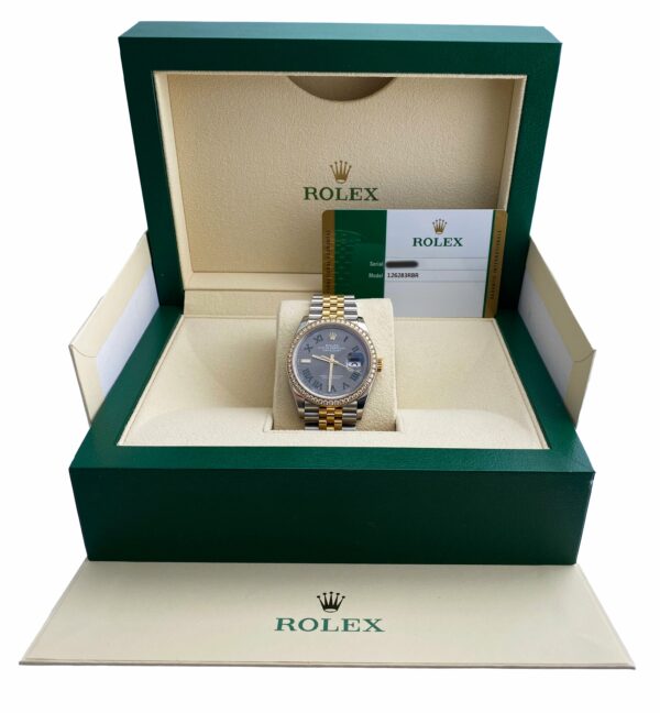 Rolex Datejust Wimbledon 126283RBR Diamond Bezel Box & Papers - Image 2