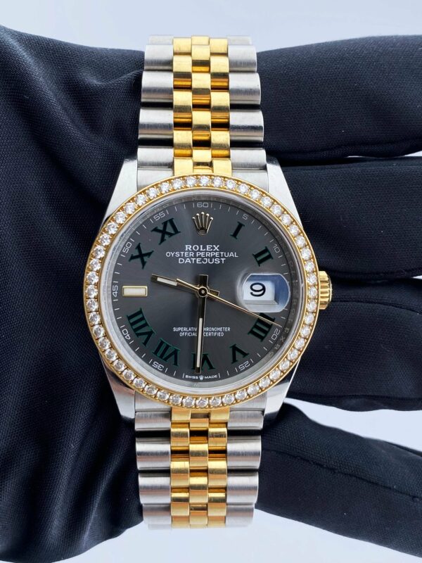 Rolex Datejust Wimbledon 126283RBR Diamond Bezel Box & Papers - Image 3