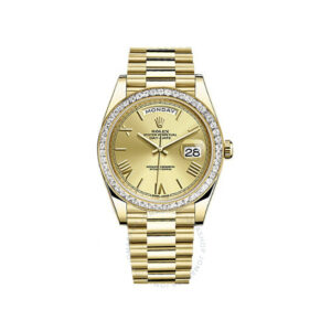 Rolex Day Date 40 Automatic Champagne Dial Men's 18kt Yellow Gold President Watch 228398CRP