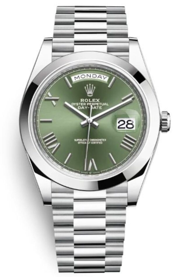 Rolex Day-Date 40 Green Dial Platinum Men's Watch M228206-0027