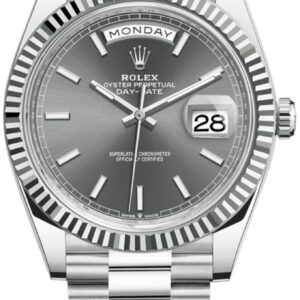 Rolex Day-Date 40 Platinum Slate Dial Men's Watch M228236-0013