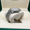 rolex day date 40 presidential 228239 fluted bezel baguette diamond meteorite dial 2596 h20do.webp
