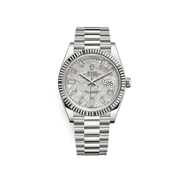 rolex day date 40 presidential 228239 fluted bezel baguette diamond meteorite dial 6609 khtvm.jpg