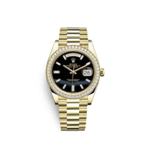 rolex day date 40 presidential 228348 diamond bezel baguette diamond black dial 8654 edndd.jpg