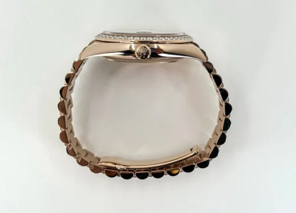 Rolex Day-Date 40 Rose Gold Eisenkiesel Diamond Dial & Diamond Bezel President Bracelet  228345RBR - Image 8