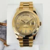rolex day date 41 yellow gold champagne diamond dial 26 fluted bezel president bracelet 218238 3518 5etkx.webp