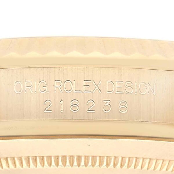 Rolex Day-Date II 41 President Yellow Gold White Dial Mens Watch 218238 Box Card - Image 7