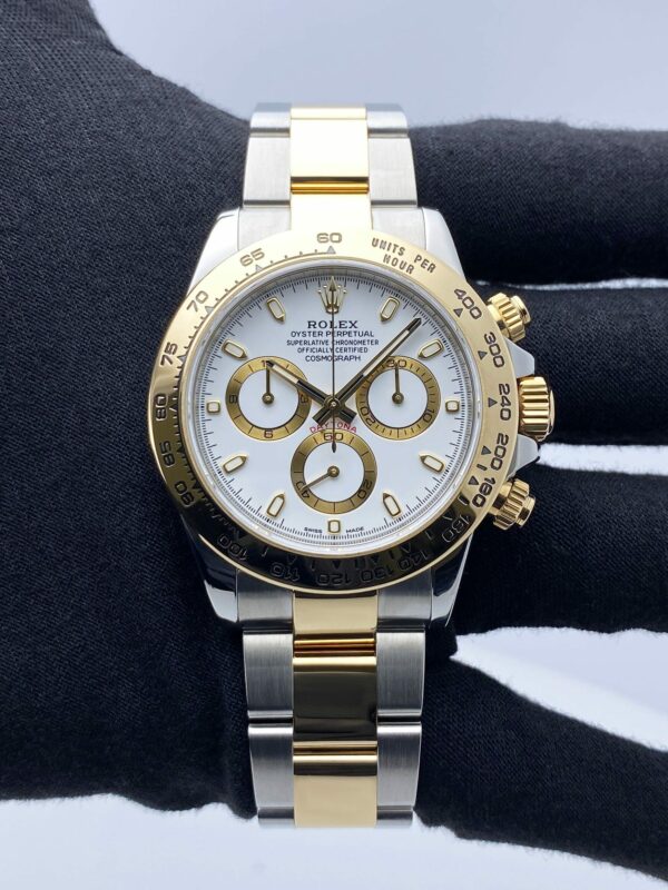 Rolex Daytona 116503 White Dial Two Tone Mens Watch Box Papers - Image 3