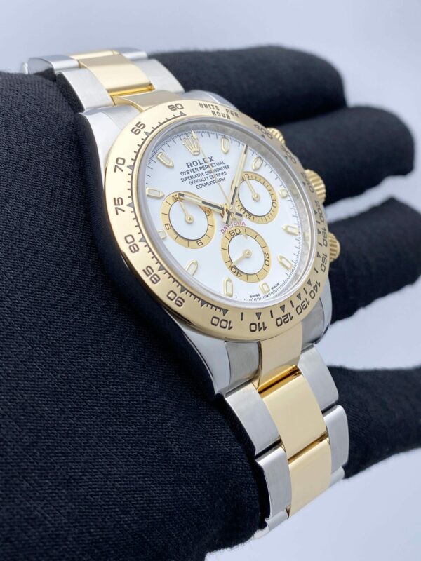 Rolex Daytona 116503 White Dial Two Tone Mens Watch Box Papers - Image 4
