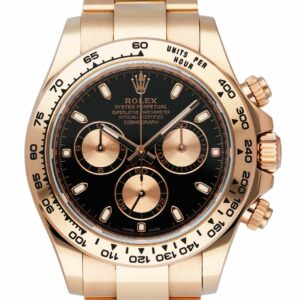 Rolex Daytona 116505 18K Rose Gold Black Dial Mens Watch