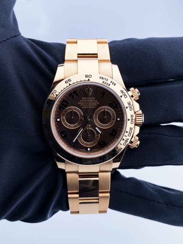 Rolex Daytona 116505 18K Rose Gold Chocolate Dial Mens Watch - Image 2