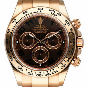 Rolex Daytona 116505 18K Rose Gold Chocolate Dial Mens Watch
