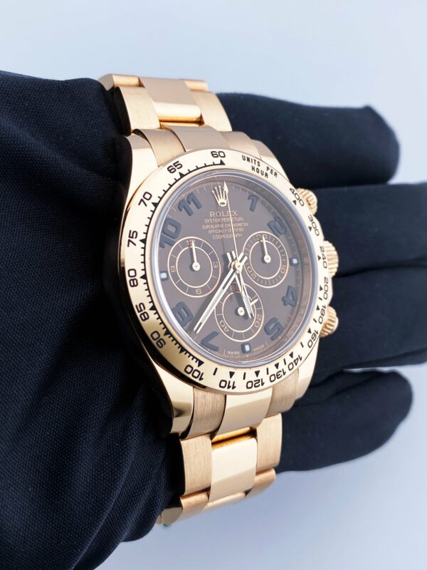 Rolex Daytona 116505 18K Rose Gold Chocolate Dial Mens Watch - Image 3