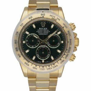 Rolex Daytona 116508 Green Dial 18K Yellow Gold  Men's Watch Box & Papers