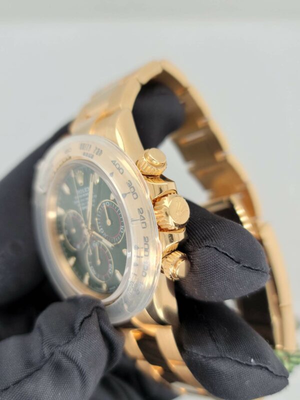 Rolex Daytona 116508 Green Dial 18K Yellow Gold  Men's Watch Box & Papers - Image 6