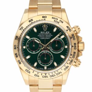Rolex Daytona 116508 Green Dial Mens Watch Box Papers