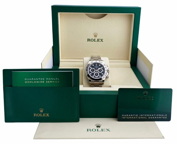 Rolex Daytona 116509 Diamond Dial 18K White Gold Mens Watch Box Papers - Image 2