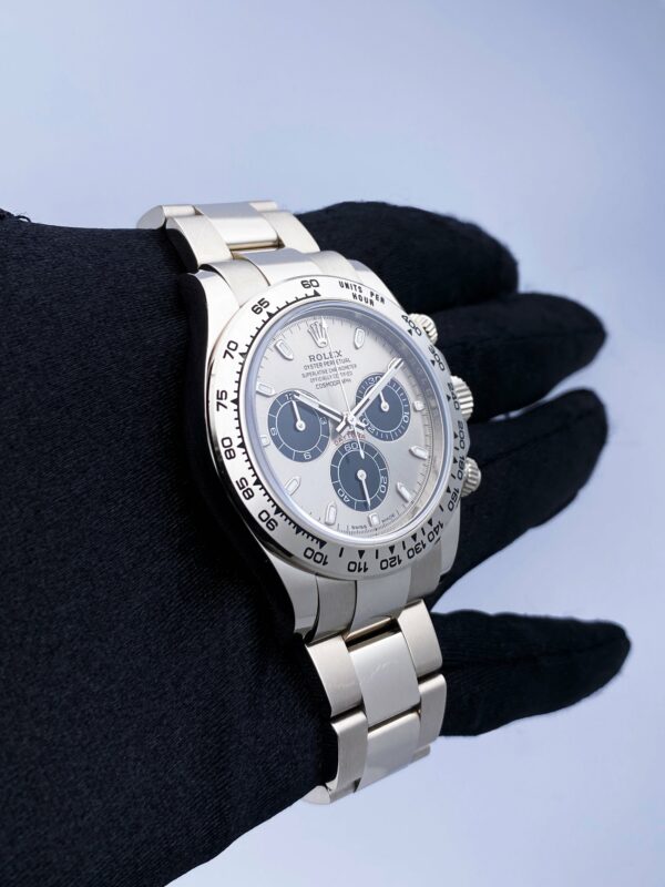 Rolex Daytona 116509 Slate Dial 18K White Gold Mens Watch Box Papers - Image 4