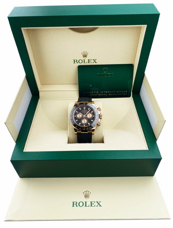 Rolex Daytona 116515LN Black Dial 18K Rose Gold Mens Watch Box Papers - Image 2