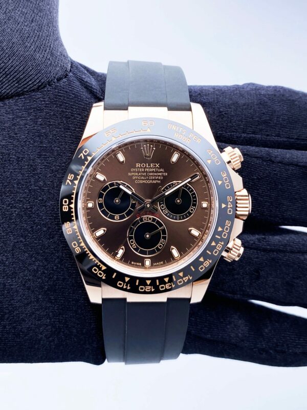 Rolex Daytona 116515LN Chocolate Dial Rose Gold Box Papers - Image 3
