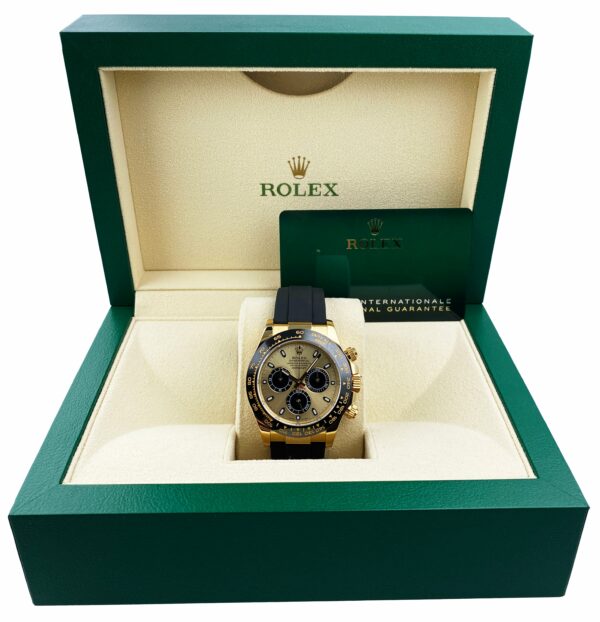 Rolex Daytona 116518LN 18K Yellow Gold Mens Watch Box Papers - Image 2