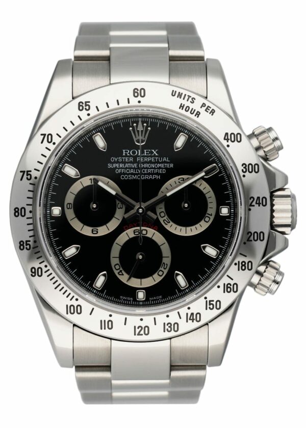 Rolex Daytona 116520 Black Dial Stainless Steel Mens Watch
