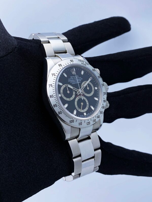 Rolex Daytona 116520 Black Dial Stainless Steel Mens Watch - Image 3