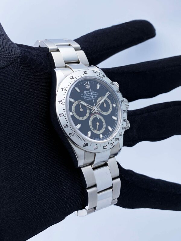 Rolex Daytona 116520 Black Dial Stainless Steel Mens Watch - Image 3