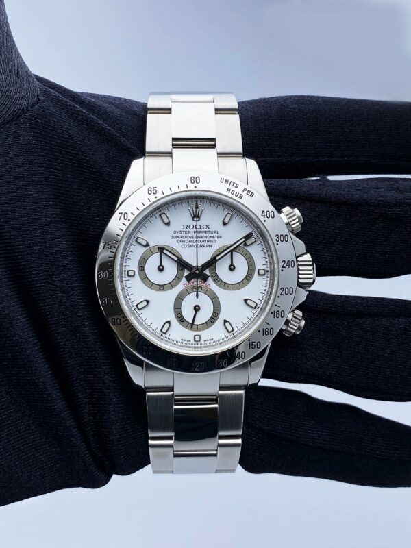Rolex Daytona 116520 White Dial Stainless Steel Mens Watch - Image 2