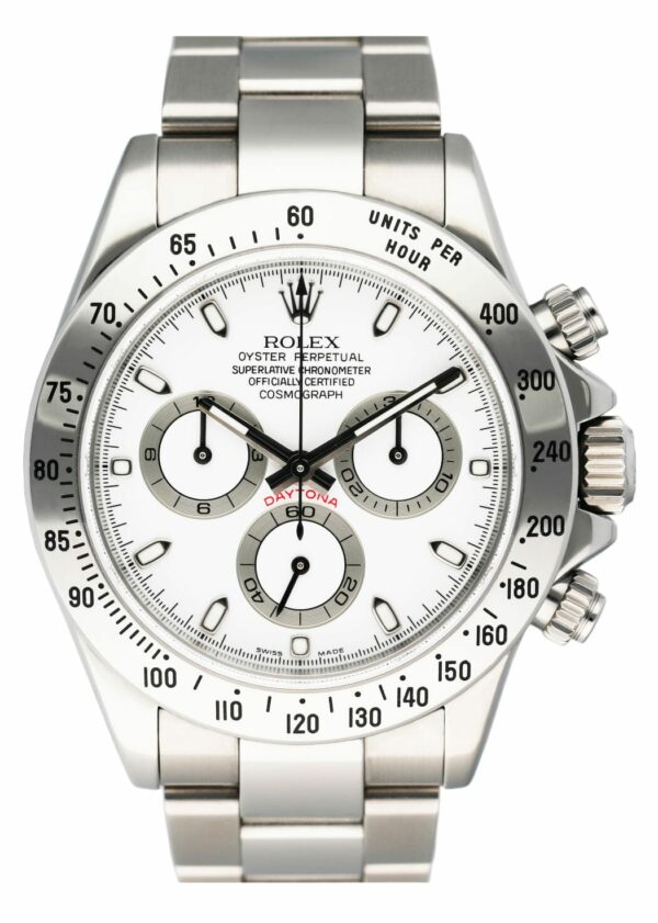 Rolex Daytona 116520 White Dial Stainless Steel Mens Watch