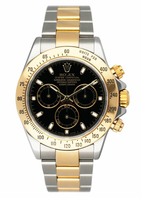 Rolex Daytona 116523 Black Dial Two-Tone Mens Watch