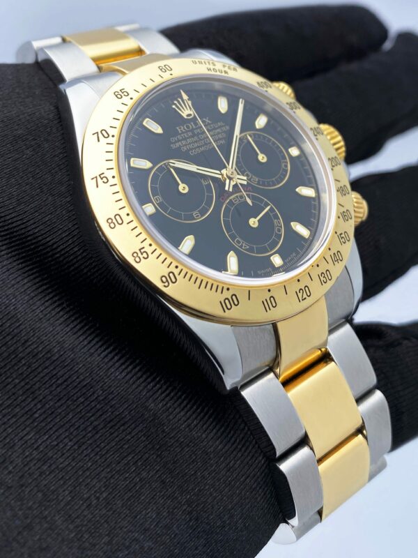 Rolex Daytona 116523 Black Dial Two-Tone Mens Watch - Image 3