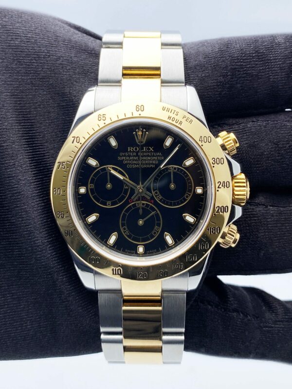 Rolex Daytona 116523 Black Dial Two-Tone Mens Watch - Image 2