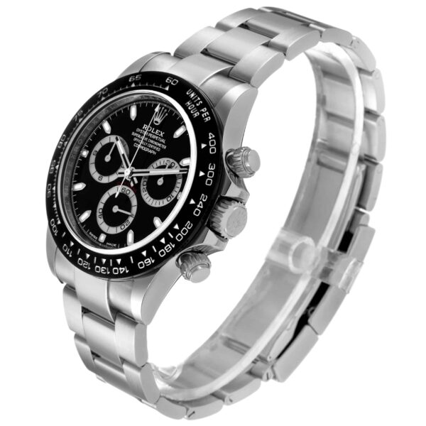 Rolex Daytona Ceramic Bezel Black Dial Steel Mens Watch 116500 Box Card - Image 4
