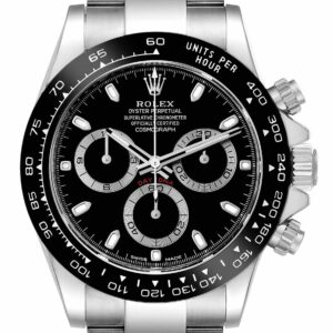 Rolex Daytona Ceramic Bezel Black Dial Steel Mens Watch 116500 Box Card
