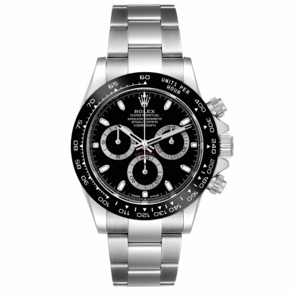 Rolex Daytona Ceramic Bezel Black Dial Steel Mens Watch 116500 Box Card - Image 2