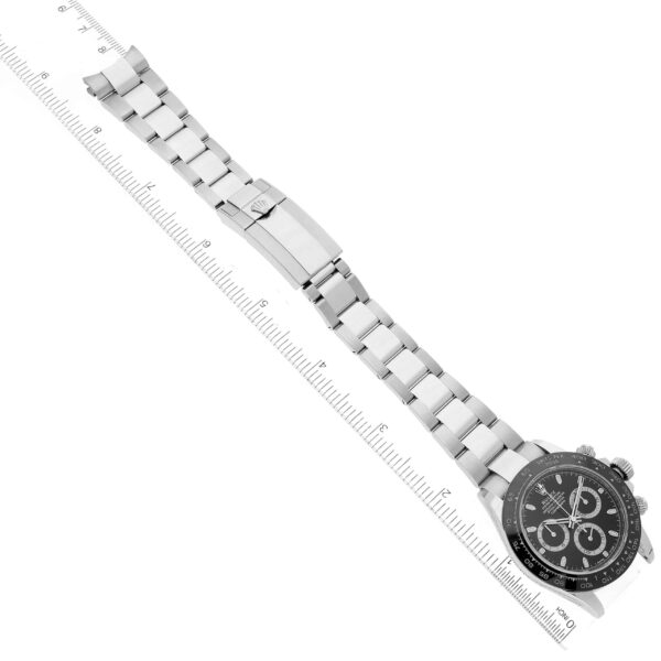 Rolex Daytona Ceramic Bezel Black Dial Steel Mens Watch 116500 Box Card - Image 10