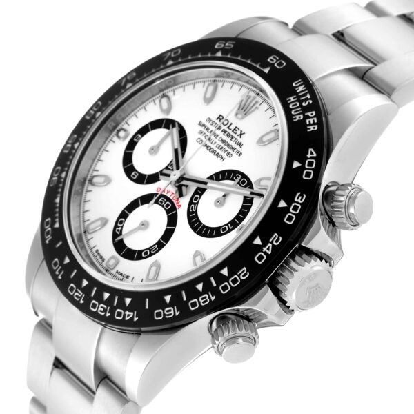 Rolex Daytona Ceramic Bezel White Panda Dial Steel Mens Watch 116500 Box Card - Image 6