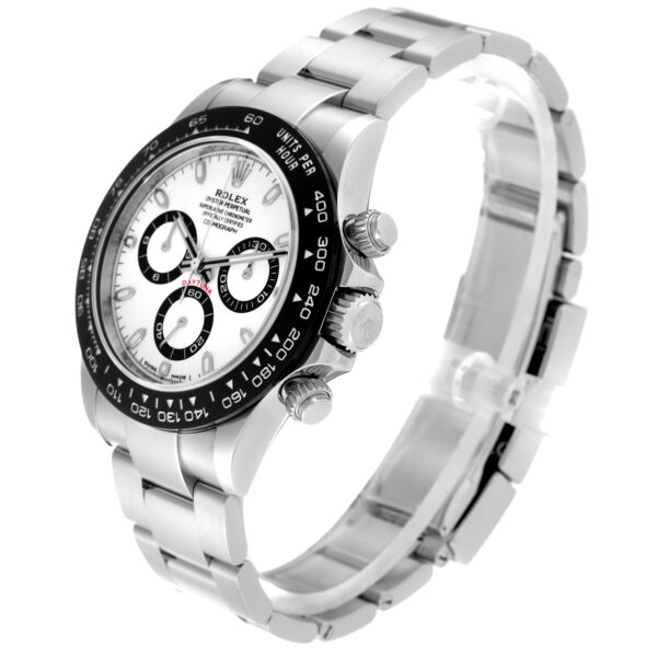 Rolex Daytona Ceramic Bezel White Panda Dial Steel Mens Watch 116500 Box Card - Image 5