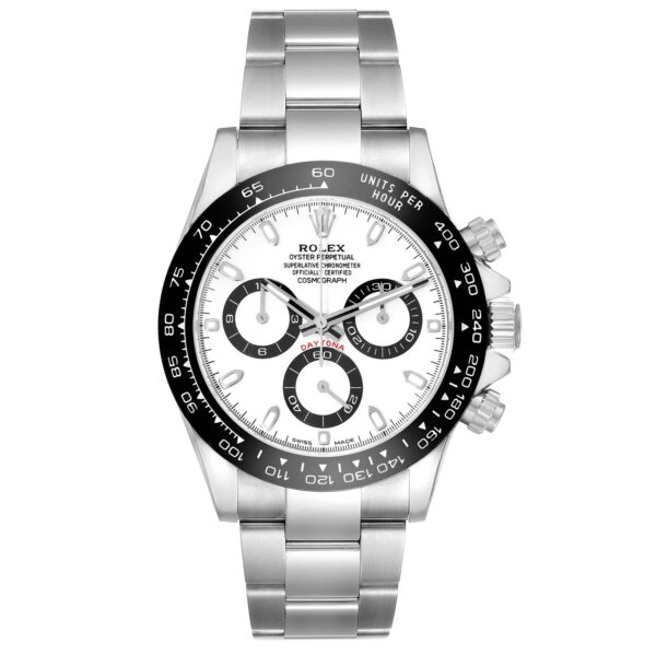 Rolex Daytona Ceramic Bezel White Panda Dial Steel Mens Watch 116500 Box Card - Image 2