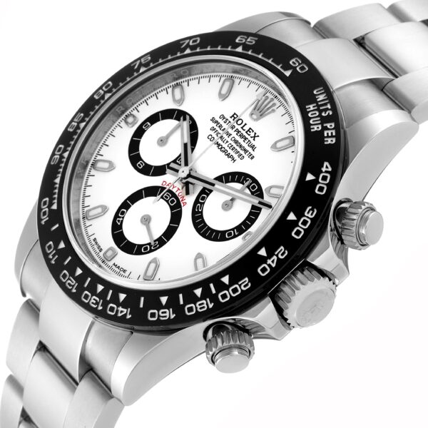 Rolex Daytona Ceramic Bezel White Panda Dial Steel Mens Watch 116500 Box Card - Image 6