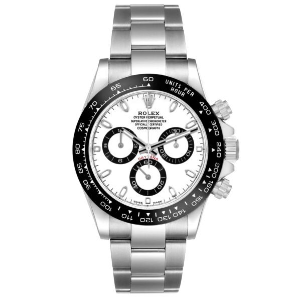 Rolex Daytona Ceramic Bezel White Panda Dial Steel Mens Watch 116500 Box Card - Image 2
