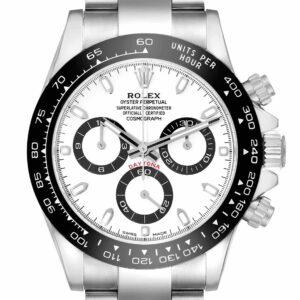 Rolex Daytona Ceramic Bezel White Panda Dial Steel Mens Watch 116500 Box Card